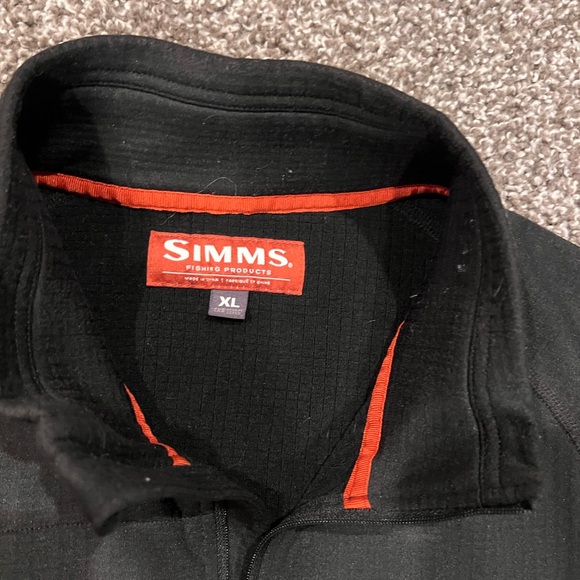 Simms Grid Fleece Quarter zip - Picture 2 of 2